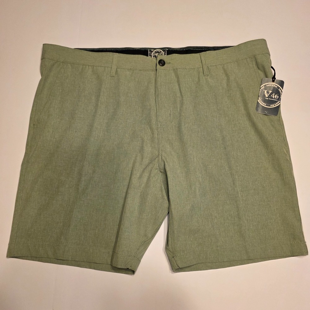 Vintage 1946 V46 Land & Sea Performance Hybrid Shorts Green Mens 42‎ Quick-Dry